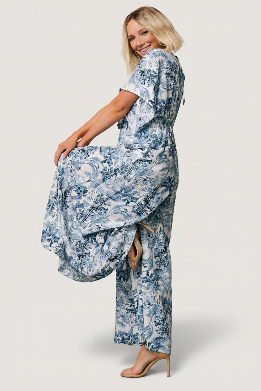 Byron Jumpsuit | Blue Print - Image 2