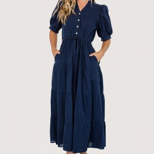 Camille Maxi Dress | Navy