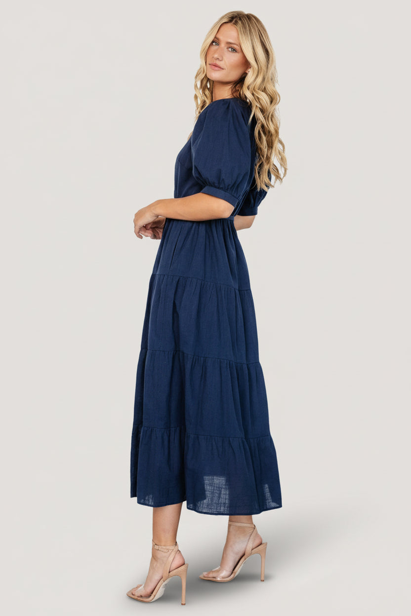 Camille Maxi Dress | Navy - Image 5