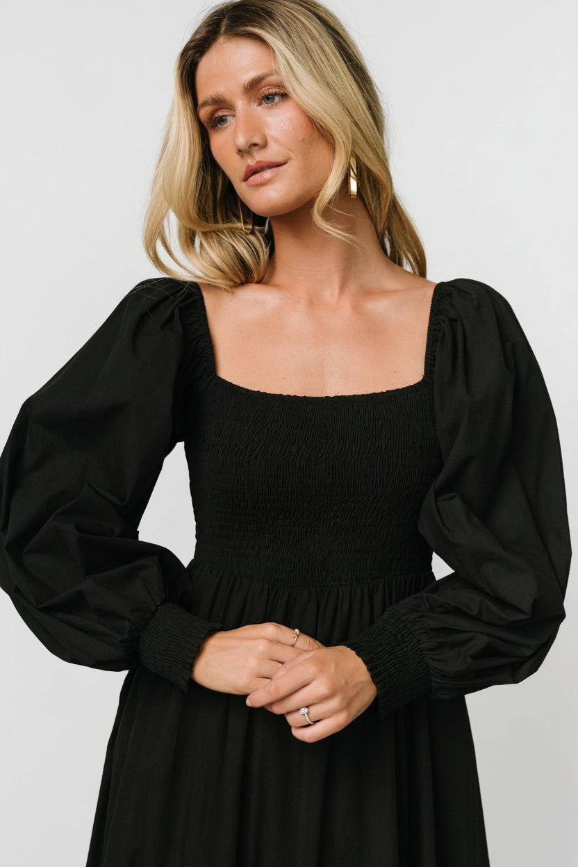 Chandler Eyelet Maxi Dress | Black - Image 2