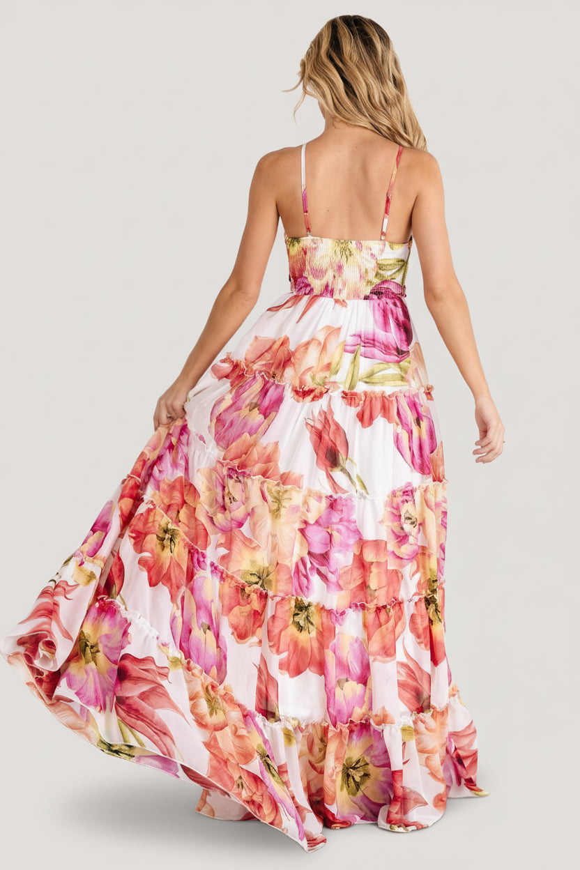 Charmaine Maxi Dress | Pink + Red Floral - Image 5