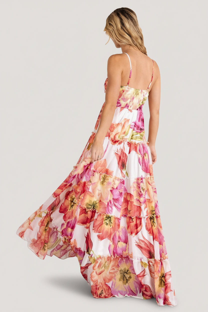 Charmaine Maxi Dress | Pink + Red Floral - Image 7