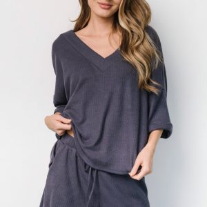 Chicago Lounge Top | Navy