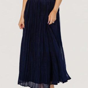 Cyra Midi Skirt | Navy