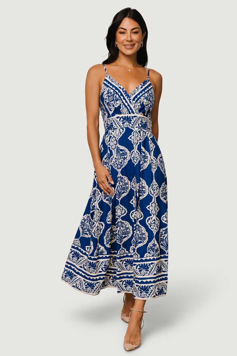Delia Midi Dress | Blue Print