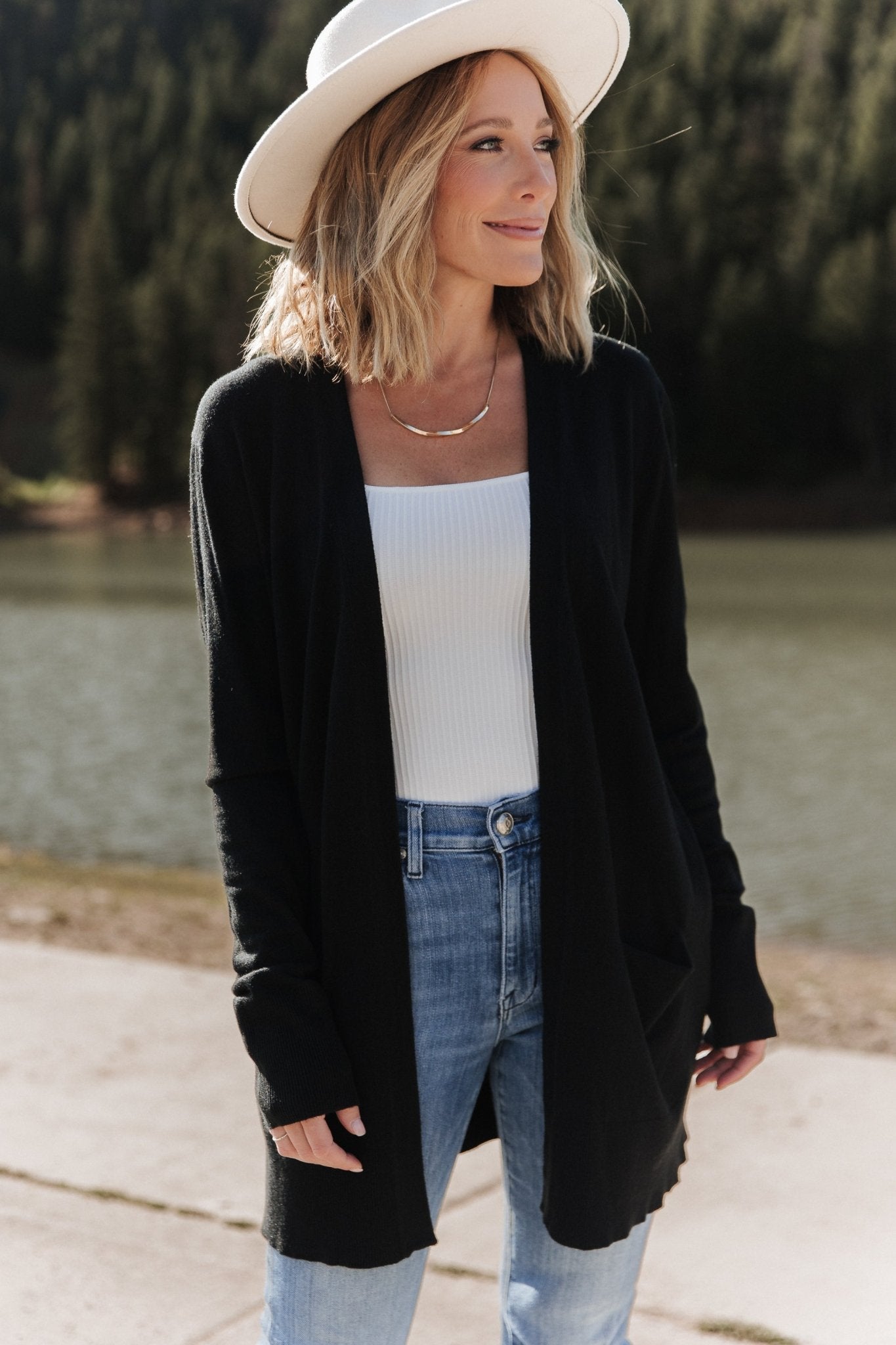 Edison Cardigan | Black - Image 7