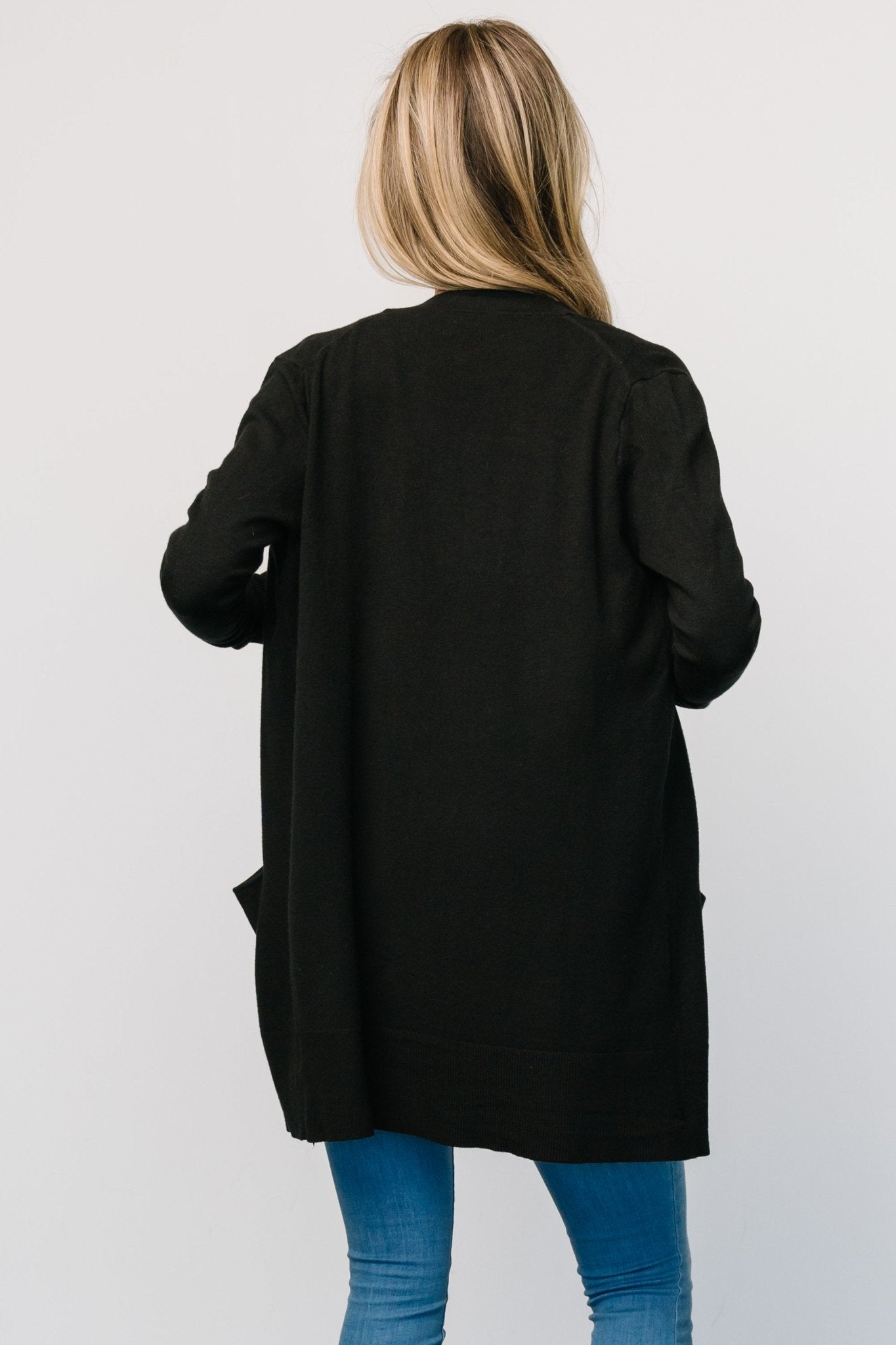 Edison Cardigan | Black - Image 4
