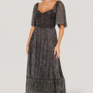 Elea Shimmer Dress | Black