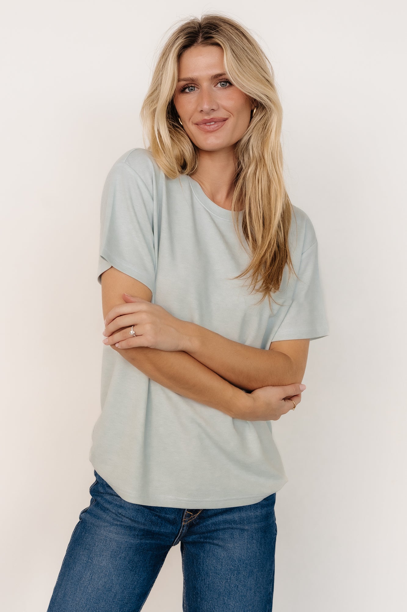 Elliot Relaxed Tee | Pale Mint - Image 3