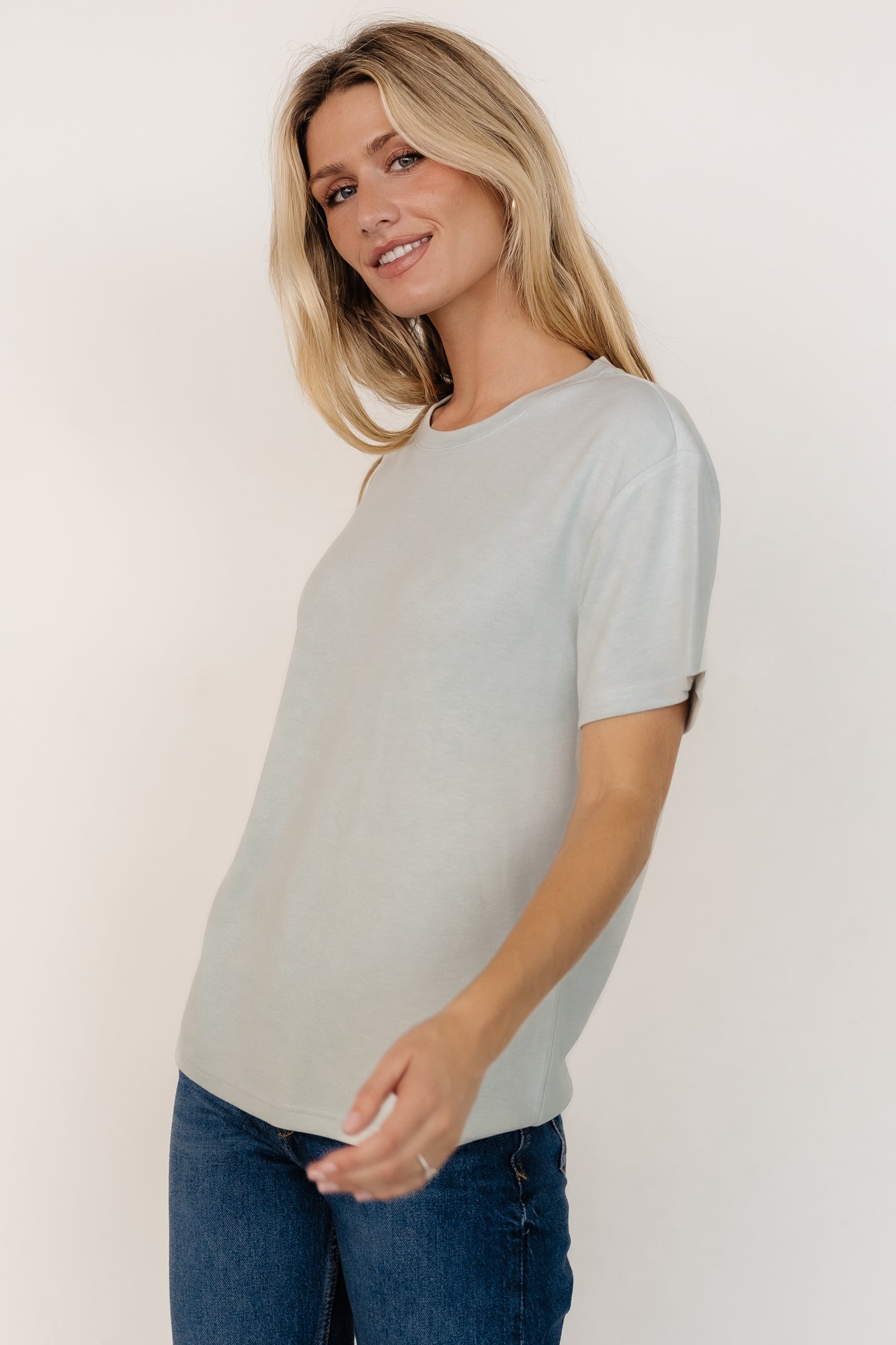 Elliot Relaxed Tee | Pale Mint - Image 4