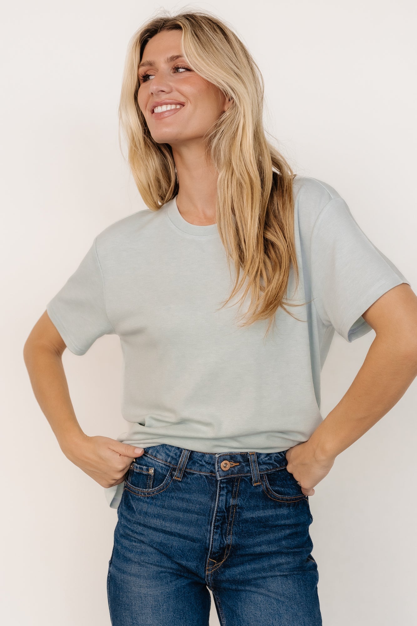 Elliot Relaxed Tee | Pale Mint - Image 2