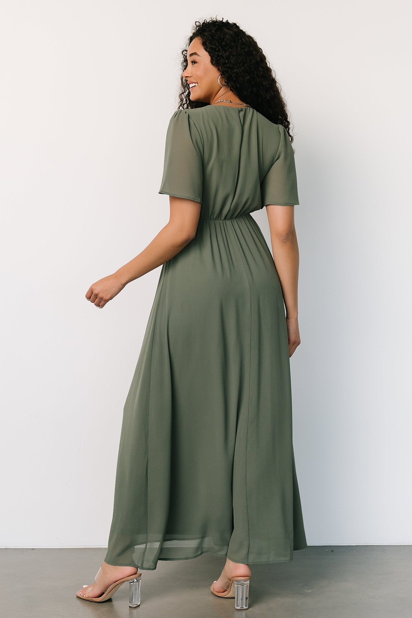 Esti Maxi Dress | Dark Sage - Image 7