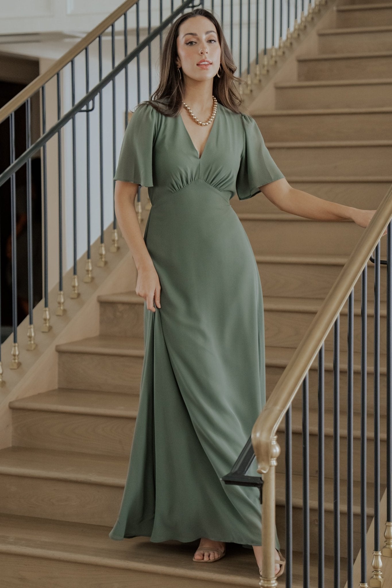 Esti Maxi Dress | Dark Sage - Image 6