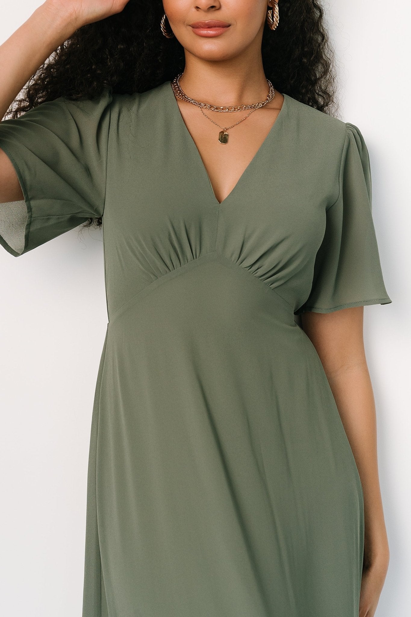 Esti Maxi Dress | Dark Sage - Image 4