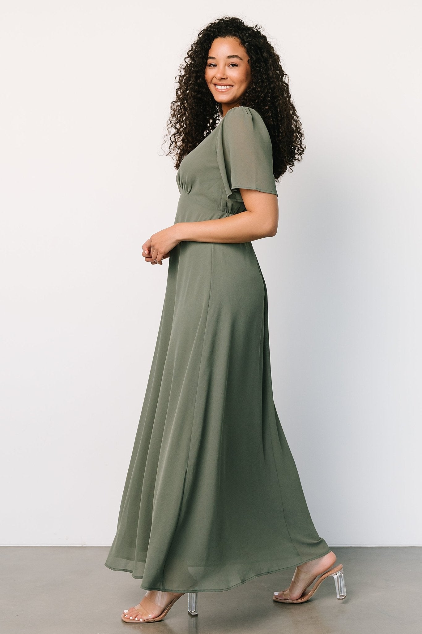 Esti Maxi Dress | Dark Sage - Image 5