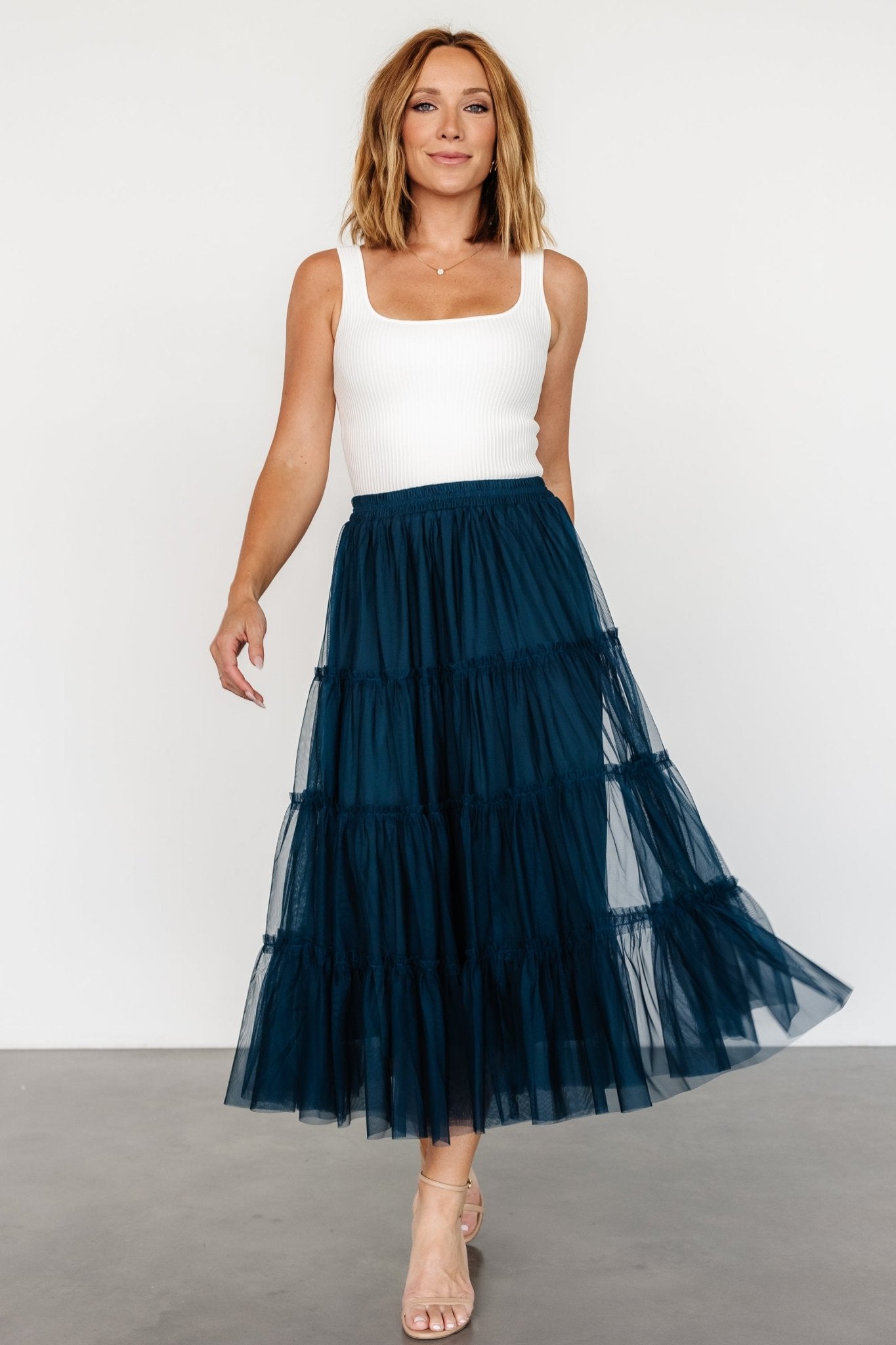 Galena Tulle Skirt | Deep Topaz - Image 4