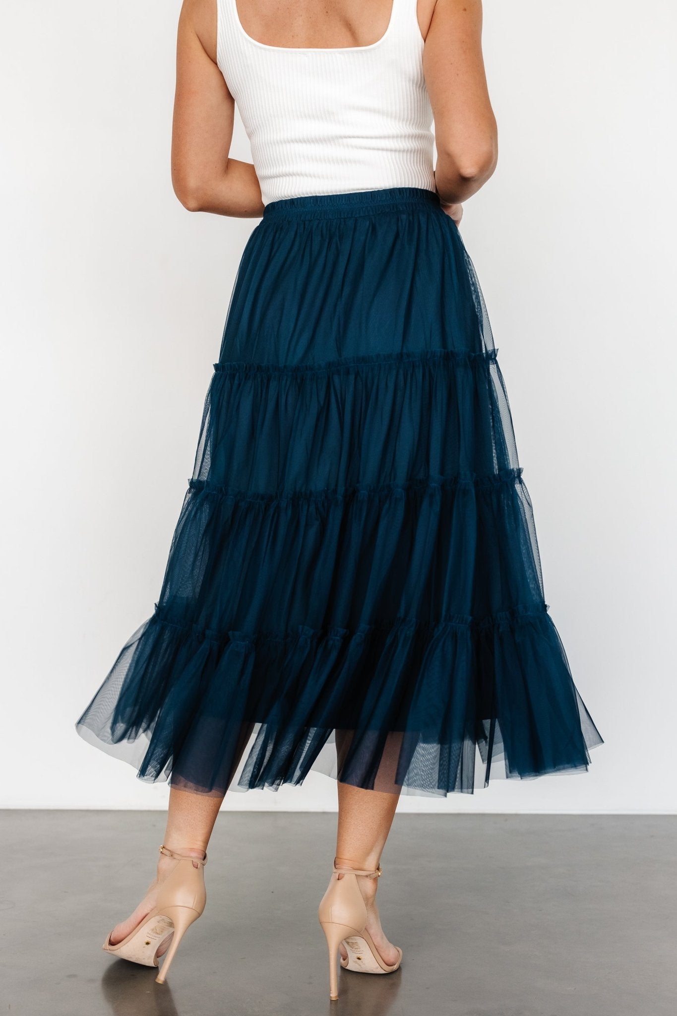 Galena Tulle Skirt | Deep Topaz - Image 5