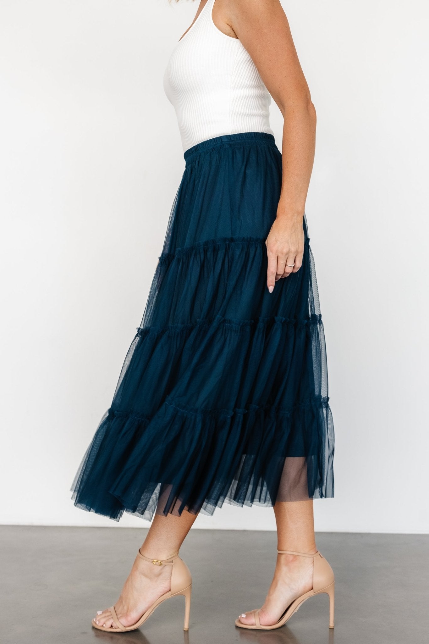 Galena Tulle Skirt | Deep Topaz - Image 3