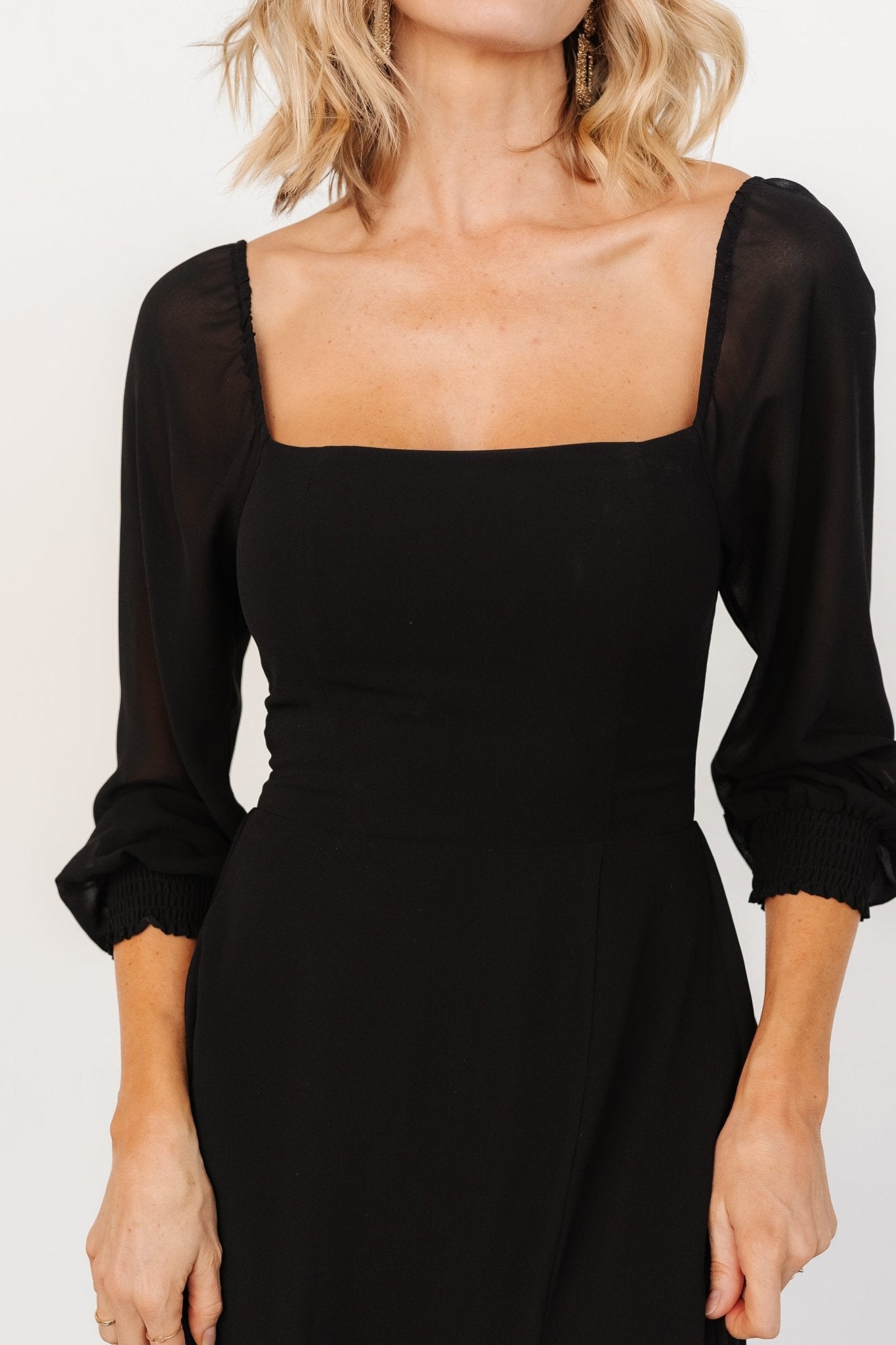 Giselle Maxi Dress | Black - Image 3