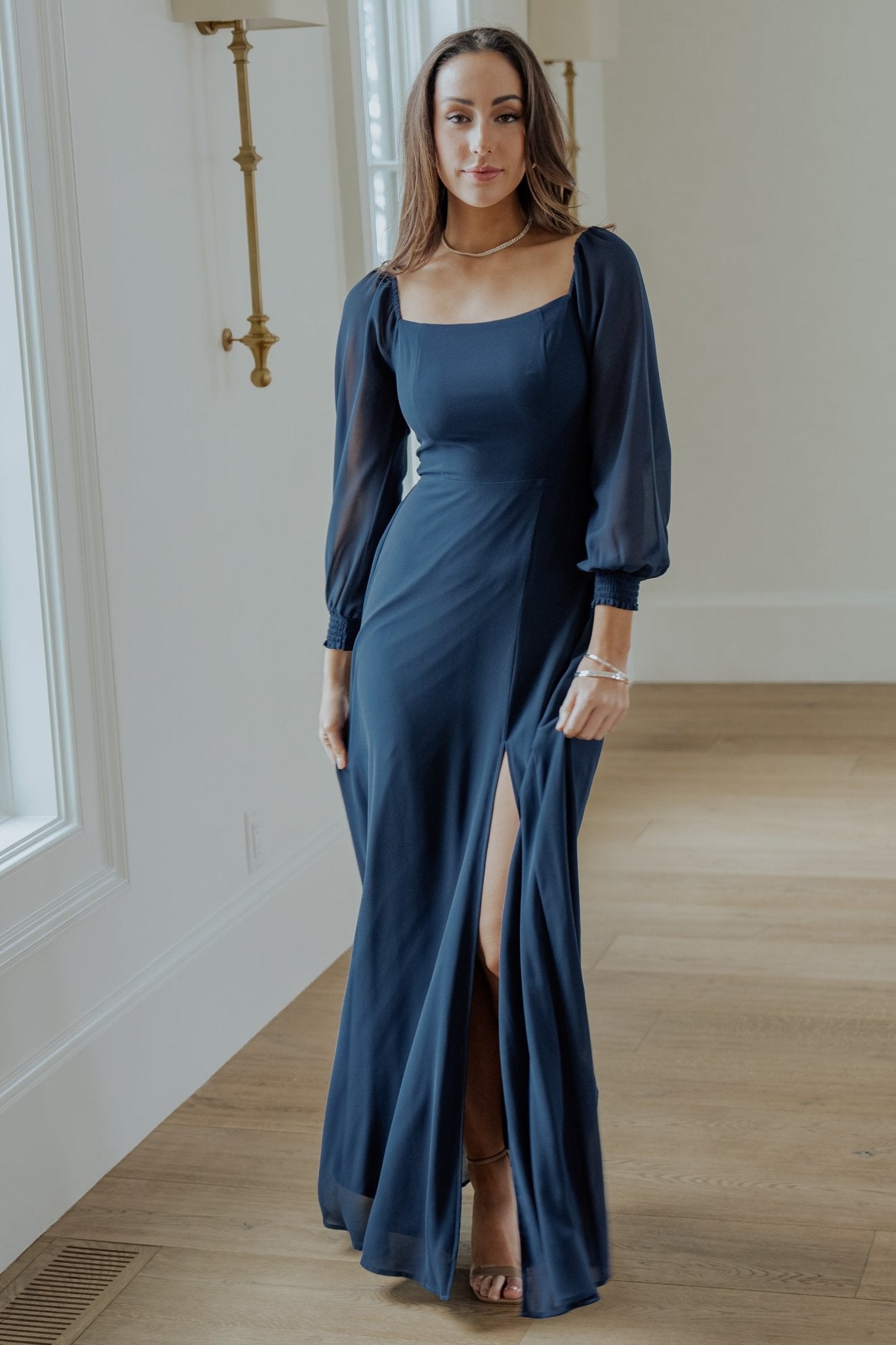 Giselle Maxi Dress | Navy - Image 5