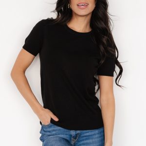 Hannah Knit Top | Black