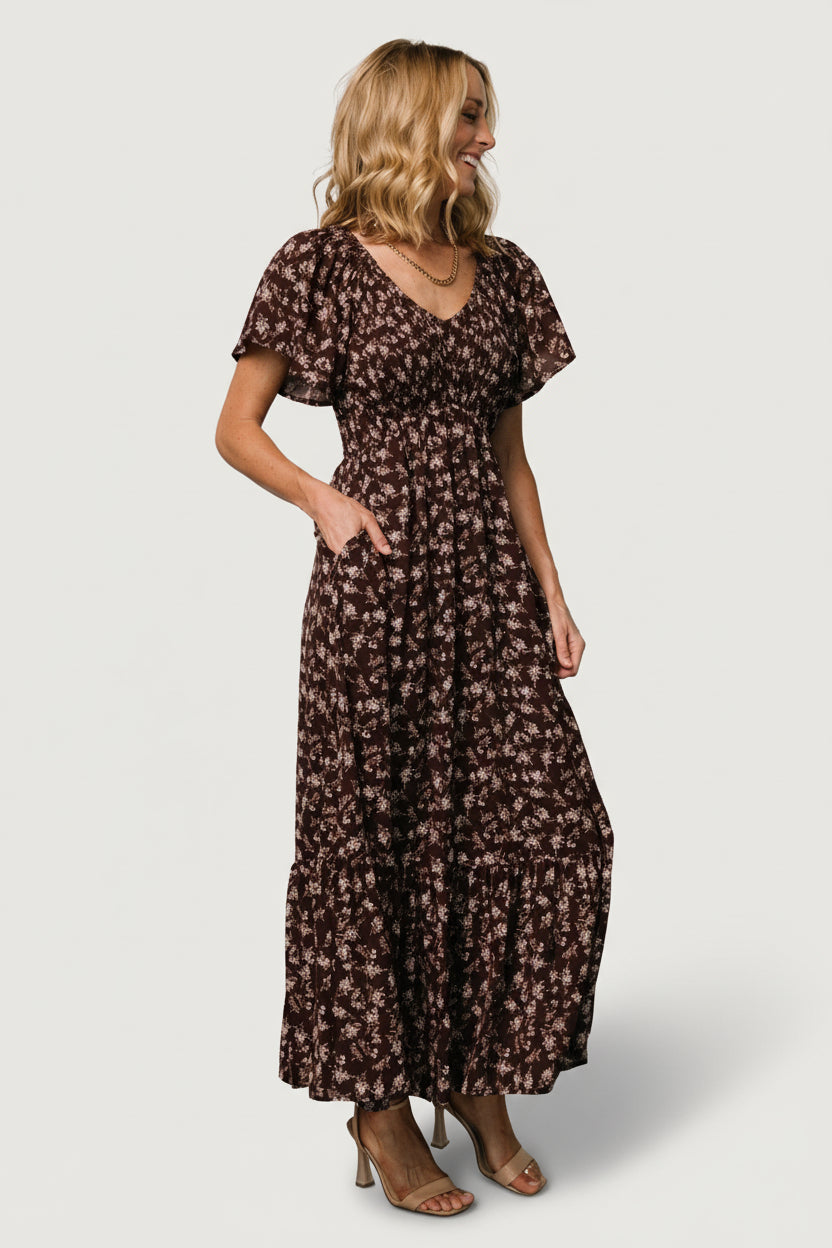 Joanie Smocked Dress | Clove Floral - Image 3