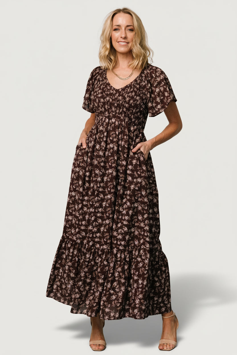 Joanie Smocked Dress | Clove Floral - Image 5