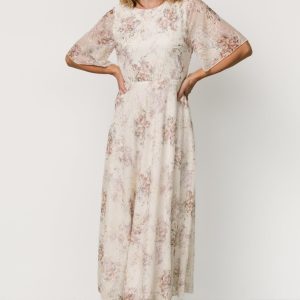 Kathreen Midi Dress | Ivory Floral