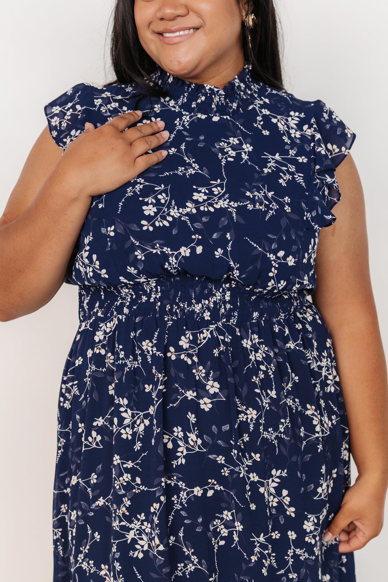 Kearny Ruffle Maxi Dress | Blue Floral - Image 6