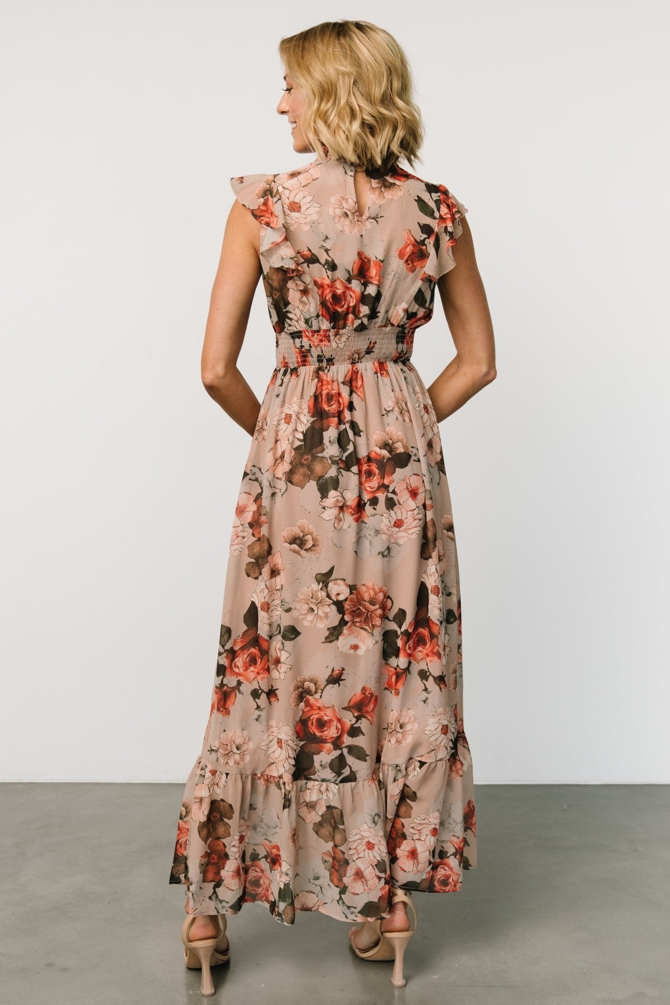 Kearny Ruffle Maxi Dress | Blush + Vintage Floral - Image 4