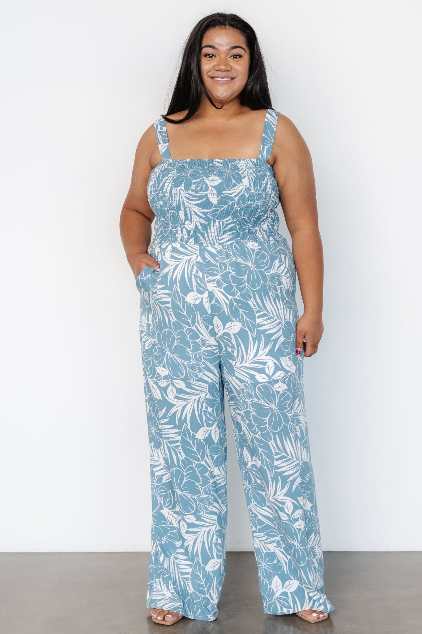 Keely Tank Jumpsuit | Blue Print - Image 2
