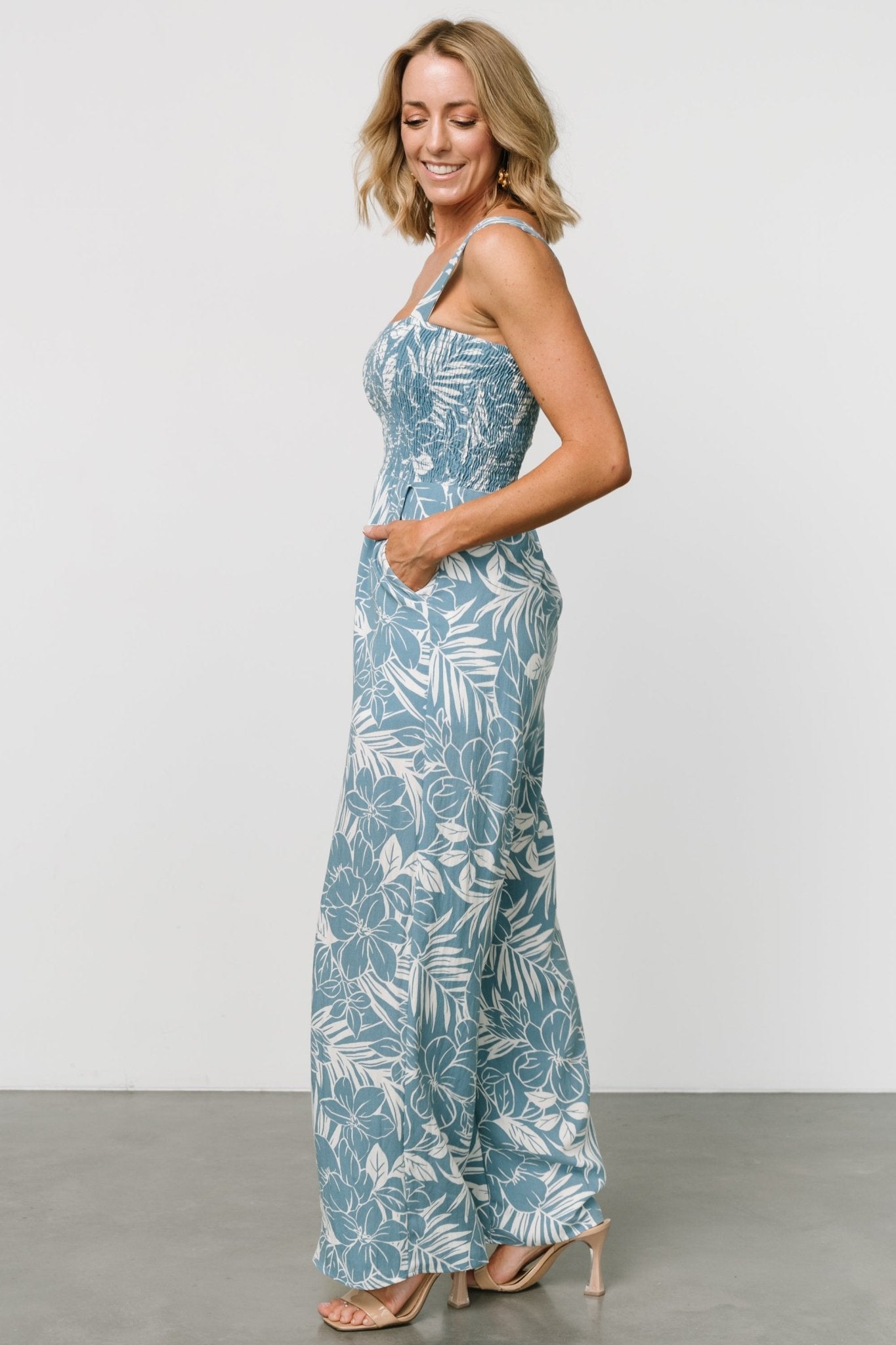 Keely Tank Jumpsuit | Blue Print - Image 4