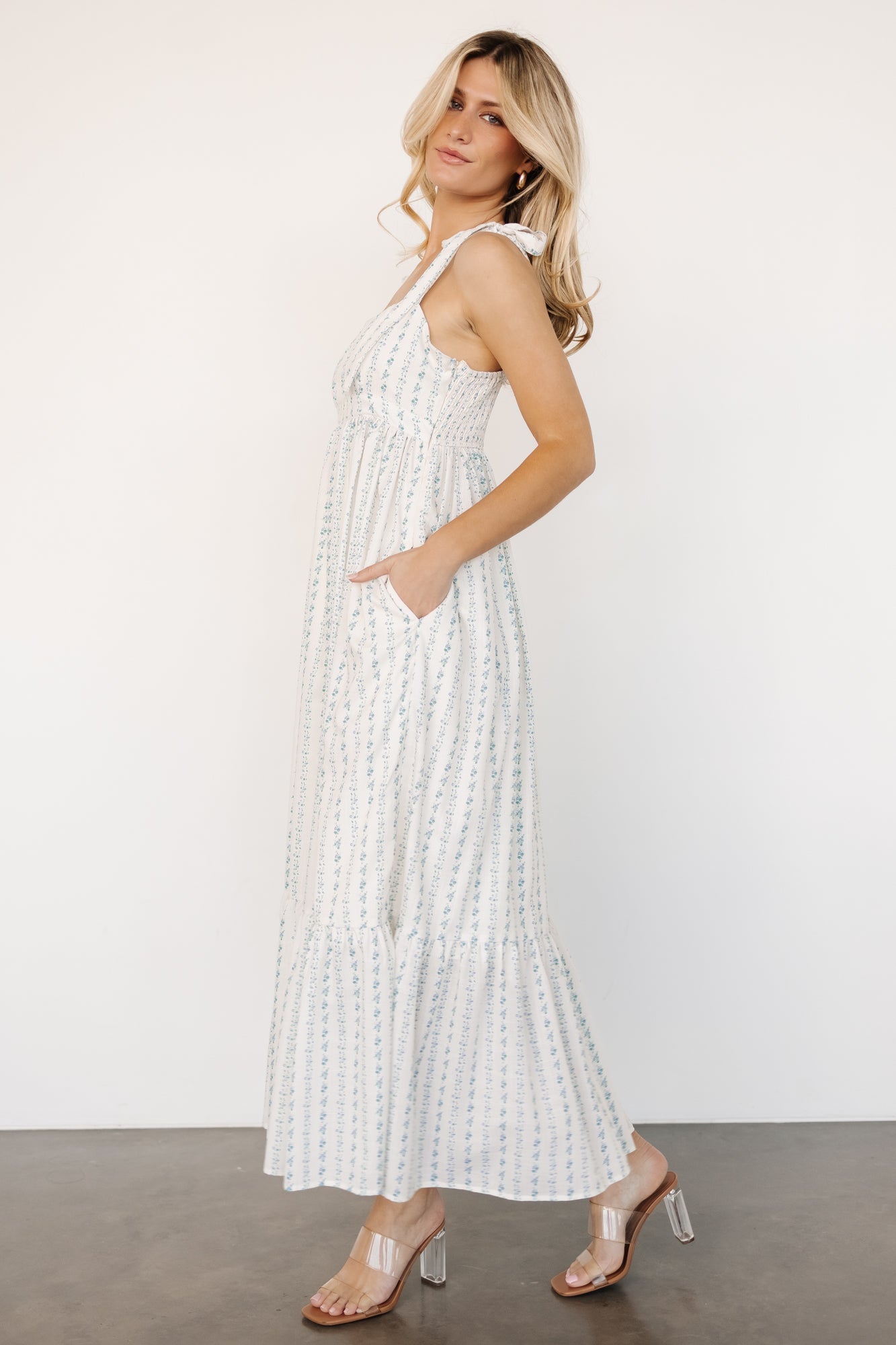 Kennie Maxi Dress | Cream Multi Floral - Image 6