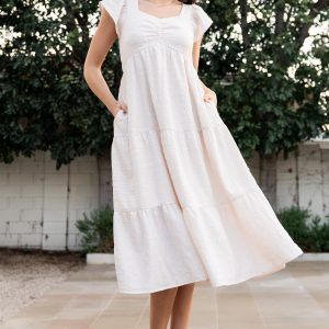 Kesler Midi Dress | Cream