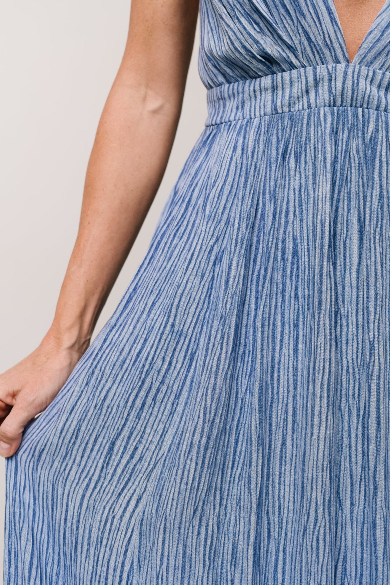 Korley Maxi Dress | Blue Stripe - Image 5