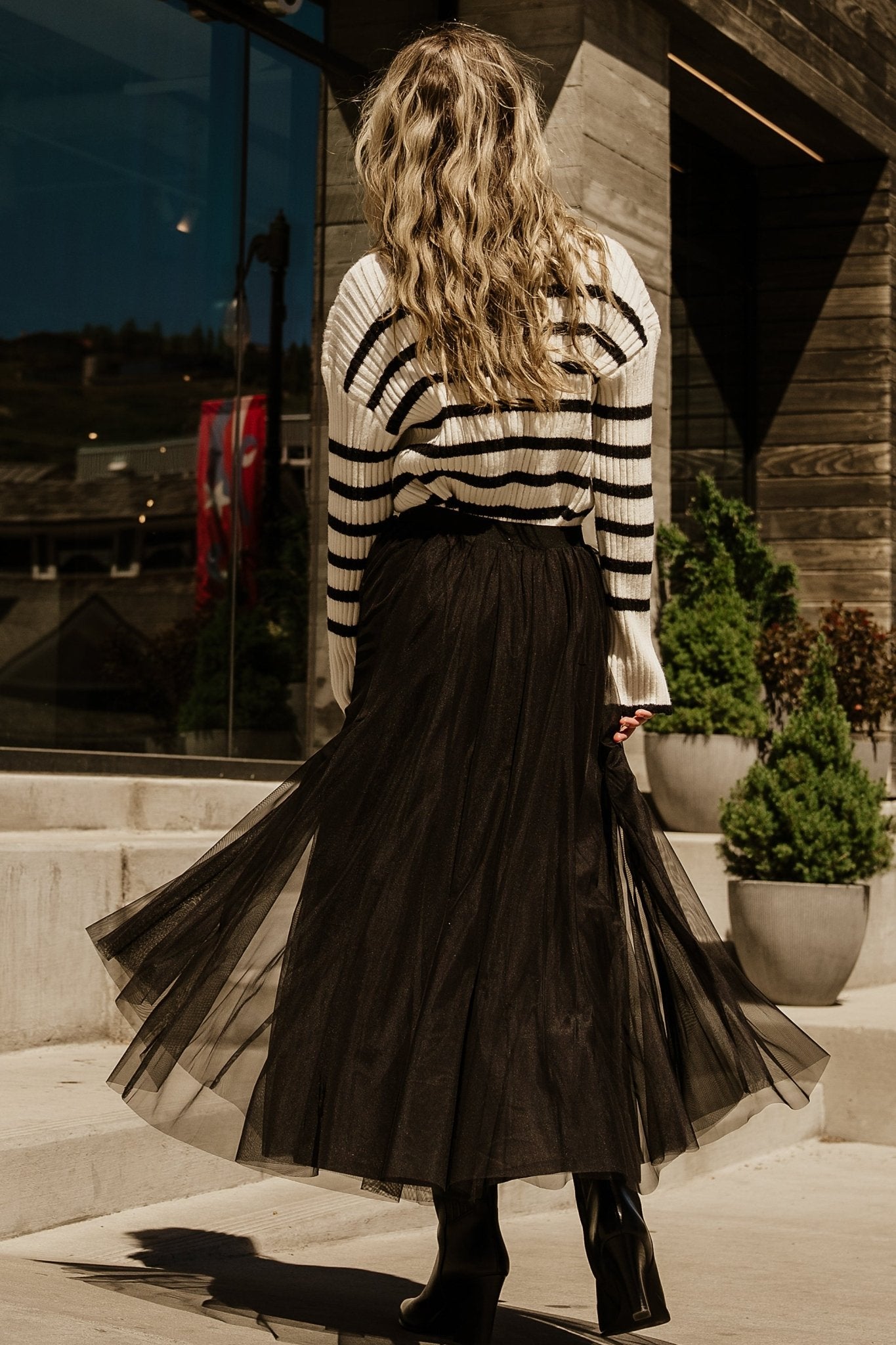 Landell Striped Sweater | Ivory + Black - Image 3