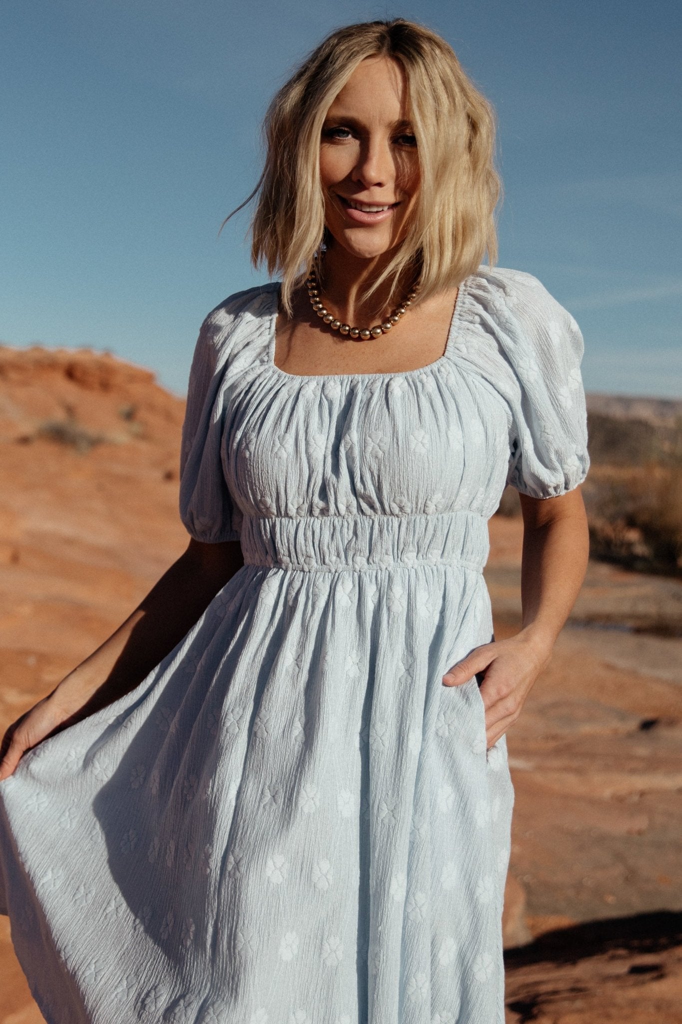 Lexington Short Dress | Blue - Image 4