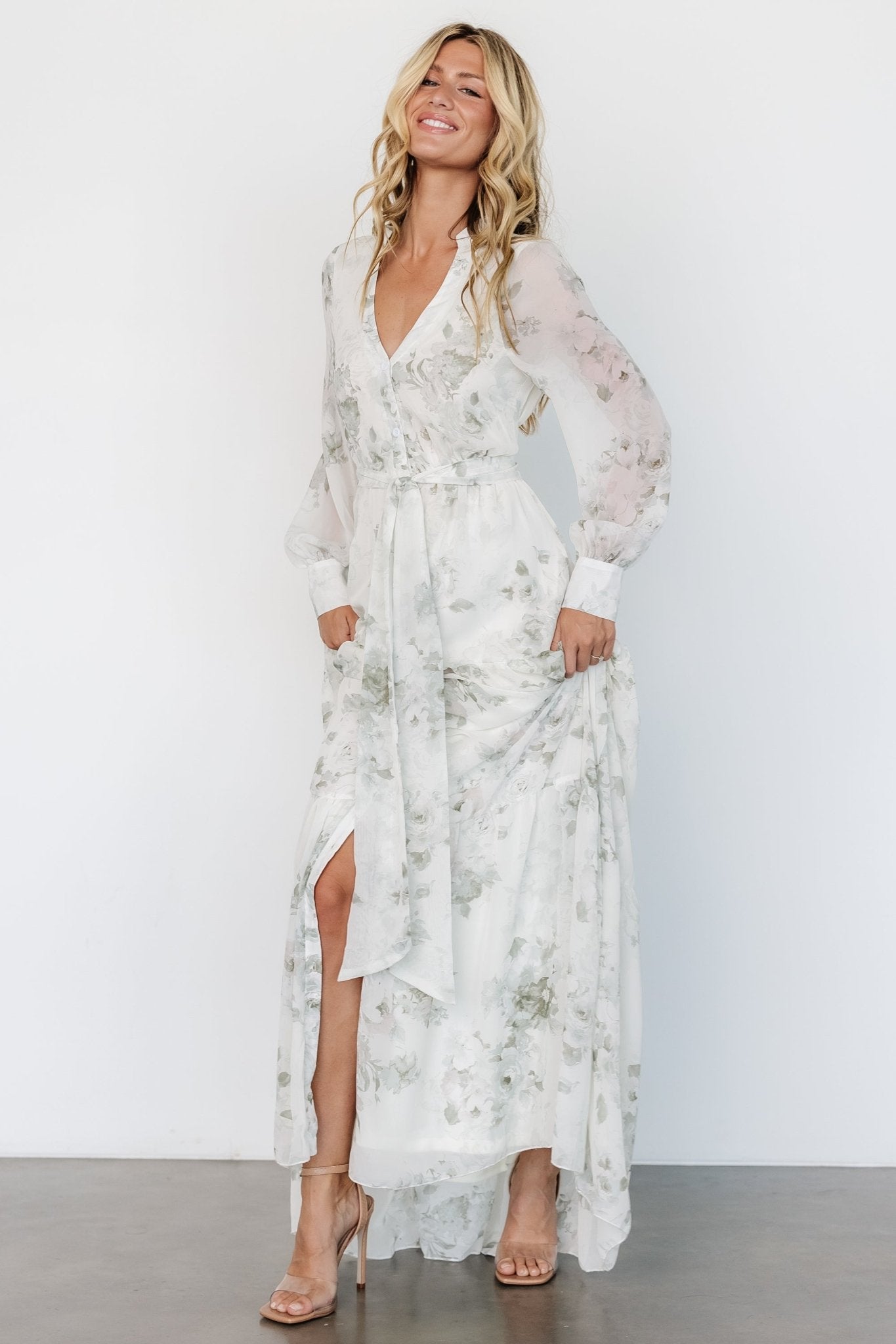 Lizette Maxi Dress | Sage Print - Image 3