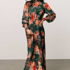 Luciana Maxi Dress | Green Multi