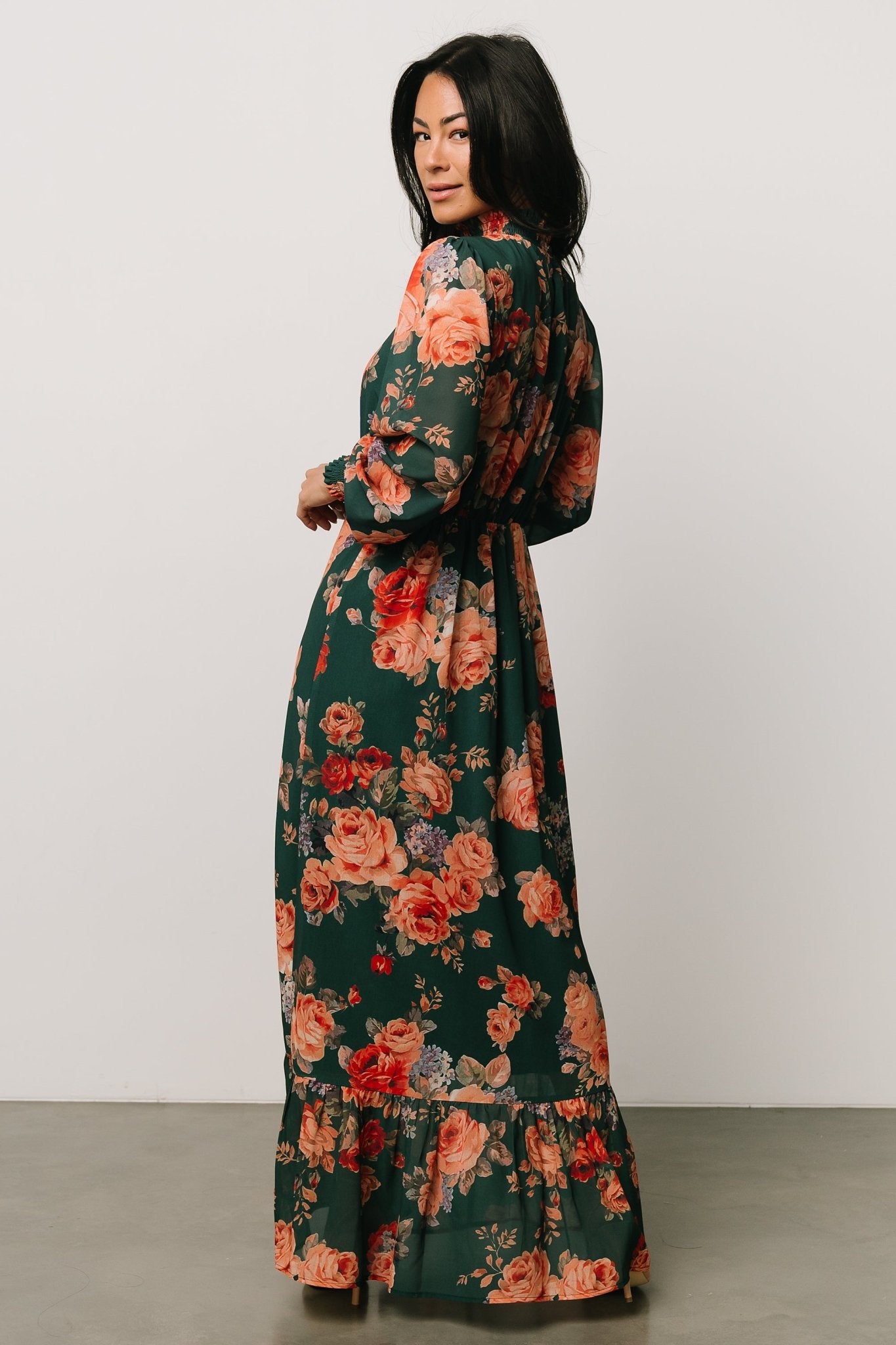 Luciana Maxi Dress | Green Multi - Image 5