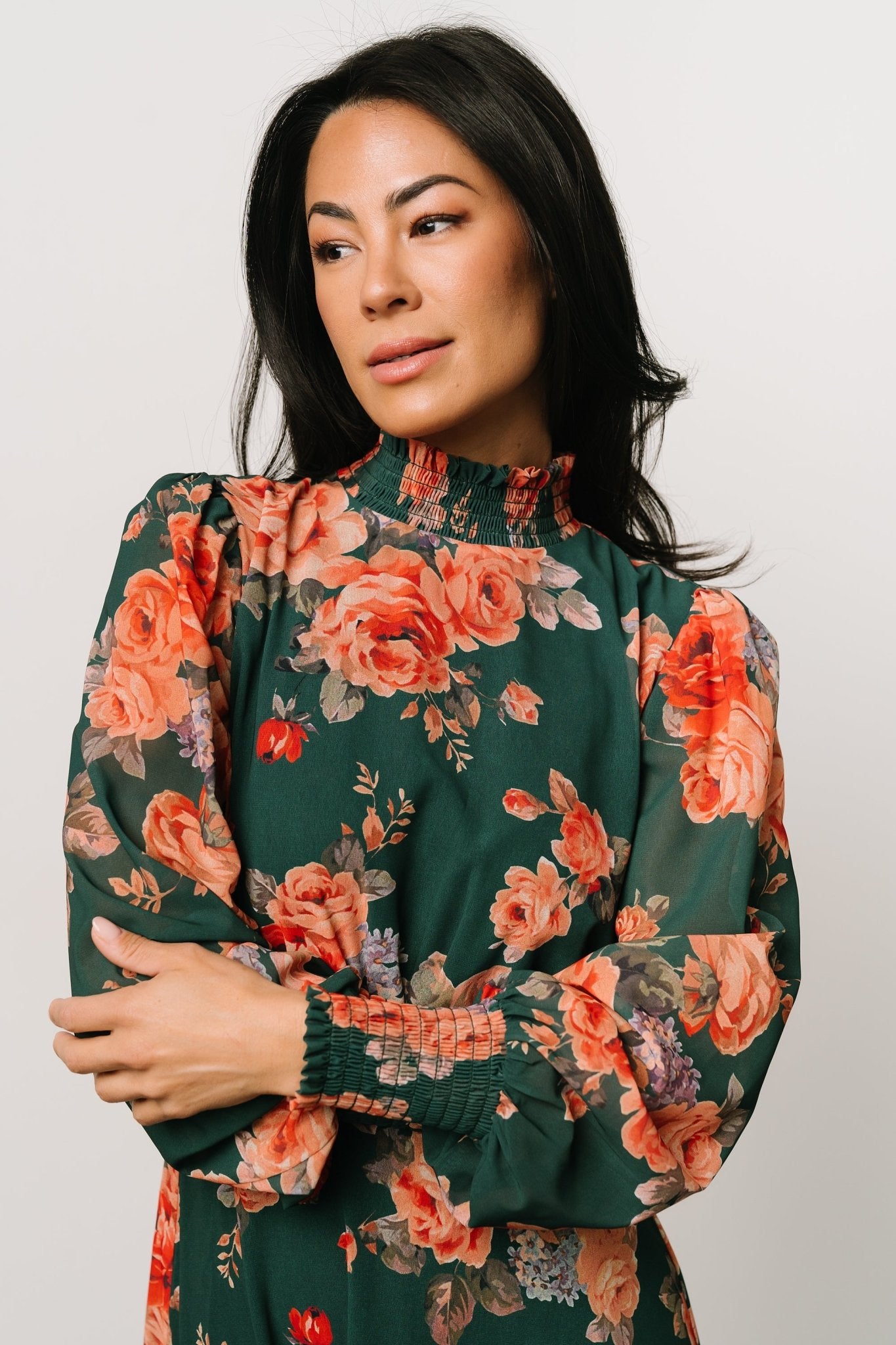 Luciana Maxi Dress | Green Multi - Image 2