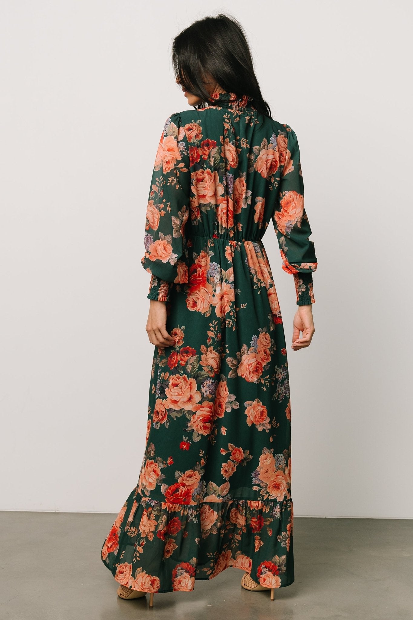 Luciana Maxi Dress | Green Multi - Image 7