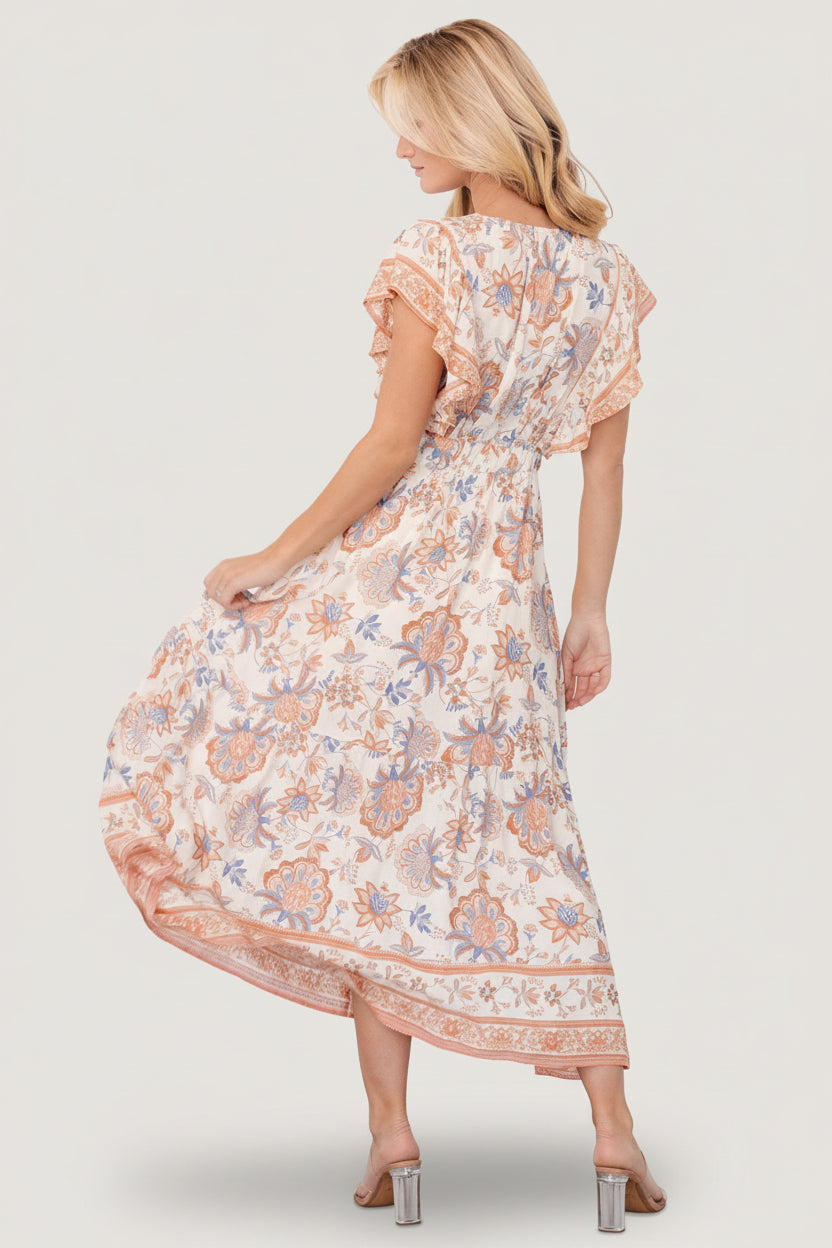 Maggie Maxi Dress | Cream Multi - Image 4