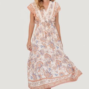 Maggie Maxi Dress | Cream Multi