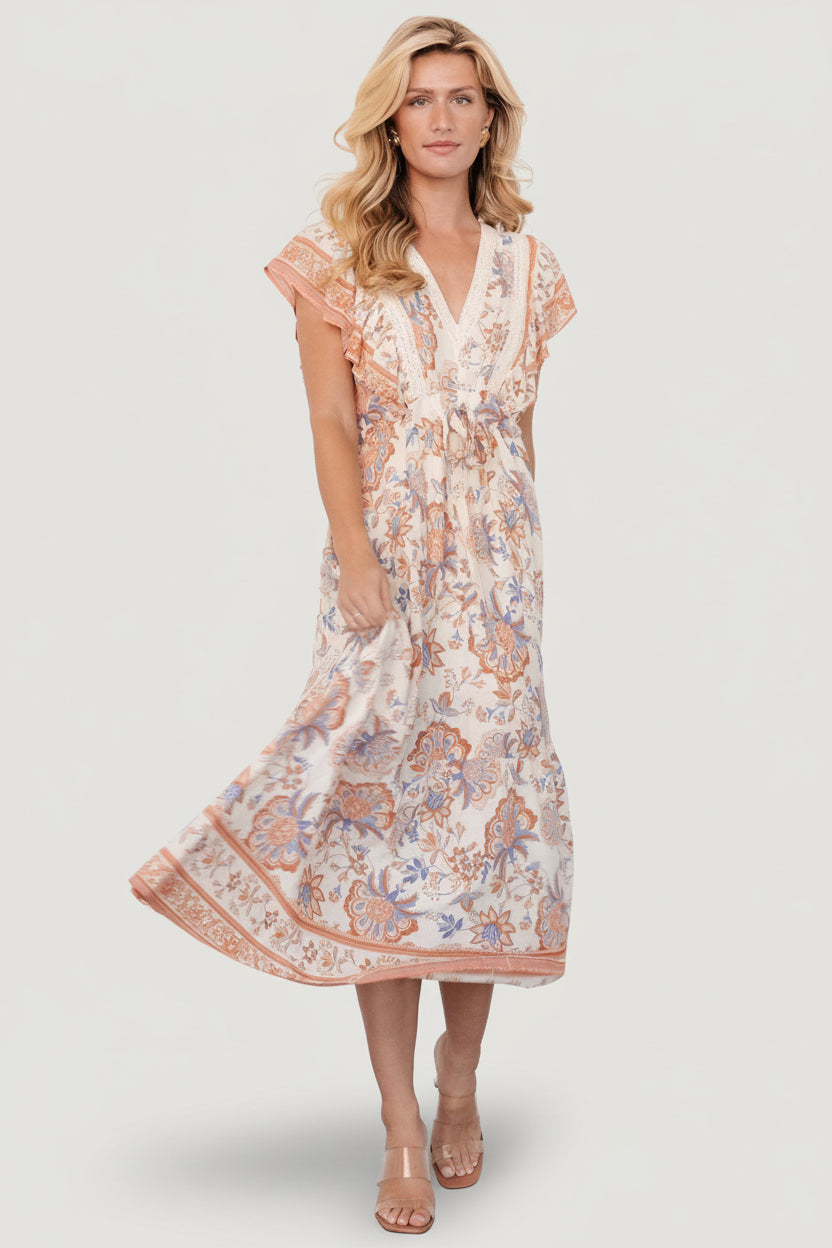 Maggie Maxi Dress | Cream Multi - Image 5