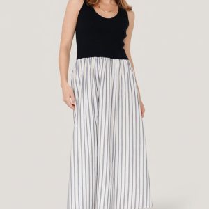Marbella Tank Dress | Navy Stripe