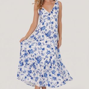 Mariah Tank Dress | Blue Floral