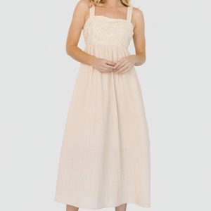 Mia Tie Back Dress | Natural