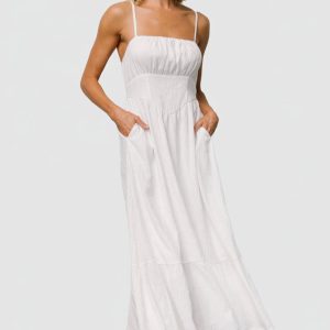 Mikayla Textured Tank Dress | Off White