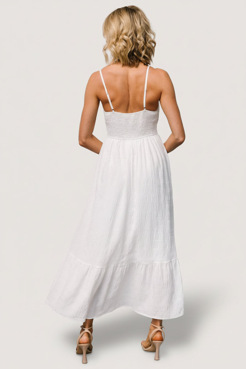 Mikayla Textured Tank Dress | Off White - Image 5